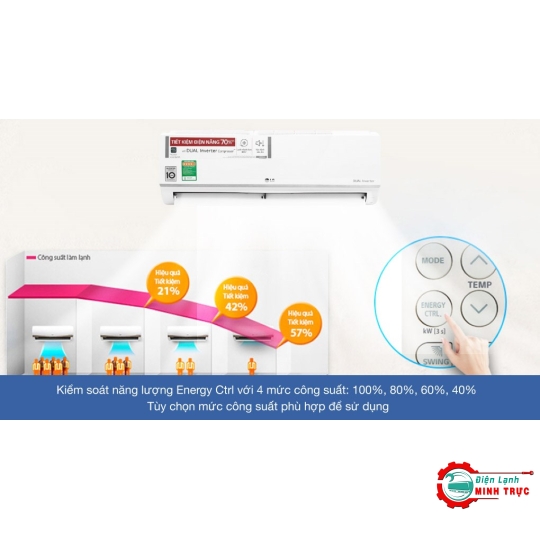 Máy lạnh LG 1HP Inverter V10ENW