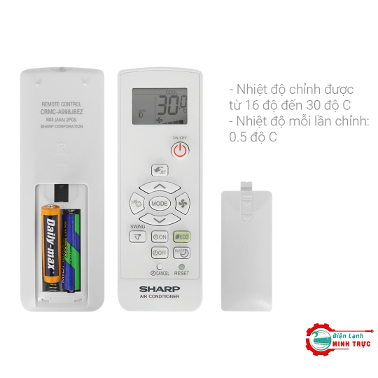 Máy lạnh Sharp Inverter 1 HP AH-X10ZEW